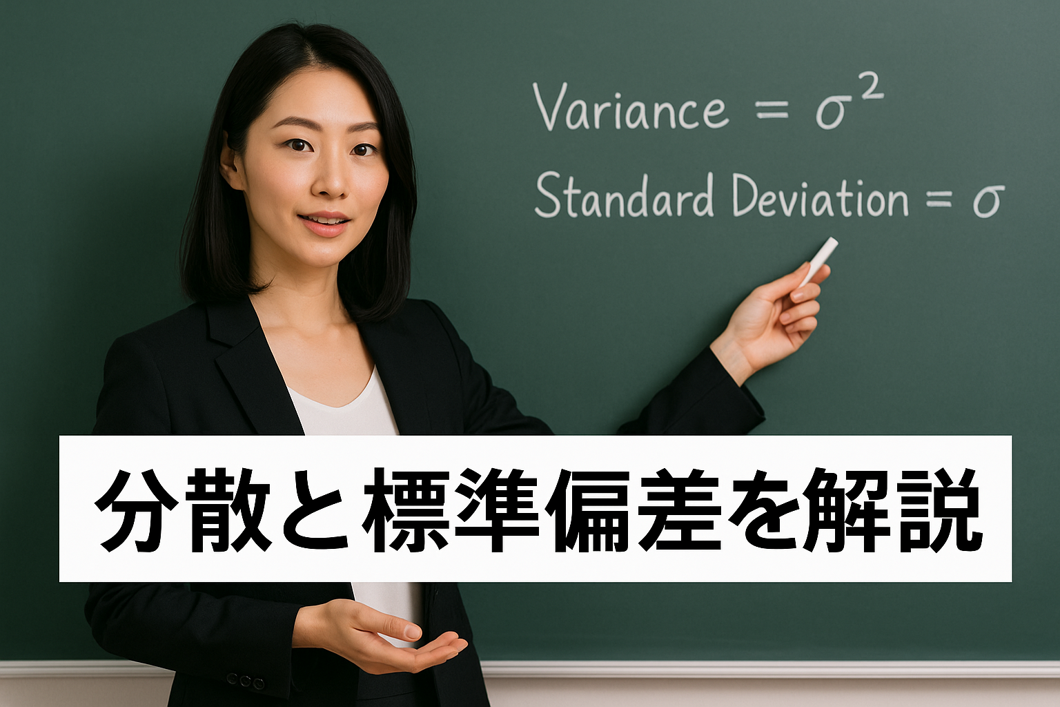 分散・標準偏差を図と具体例で詳しく解説！