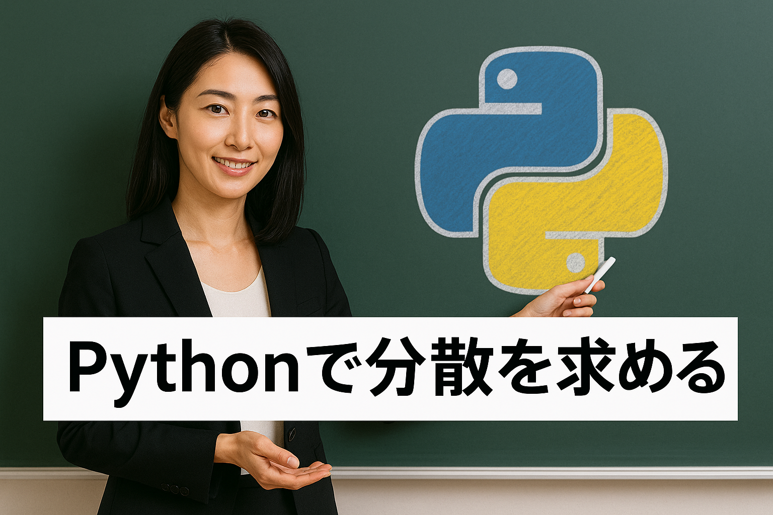 Pythonで「分散を求める4つの方法」を詳しく解説！