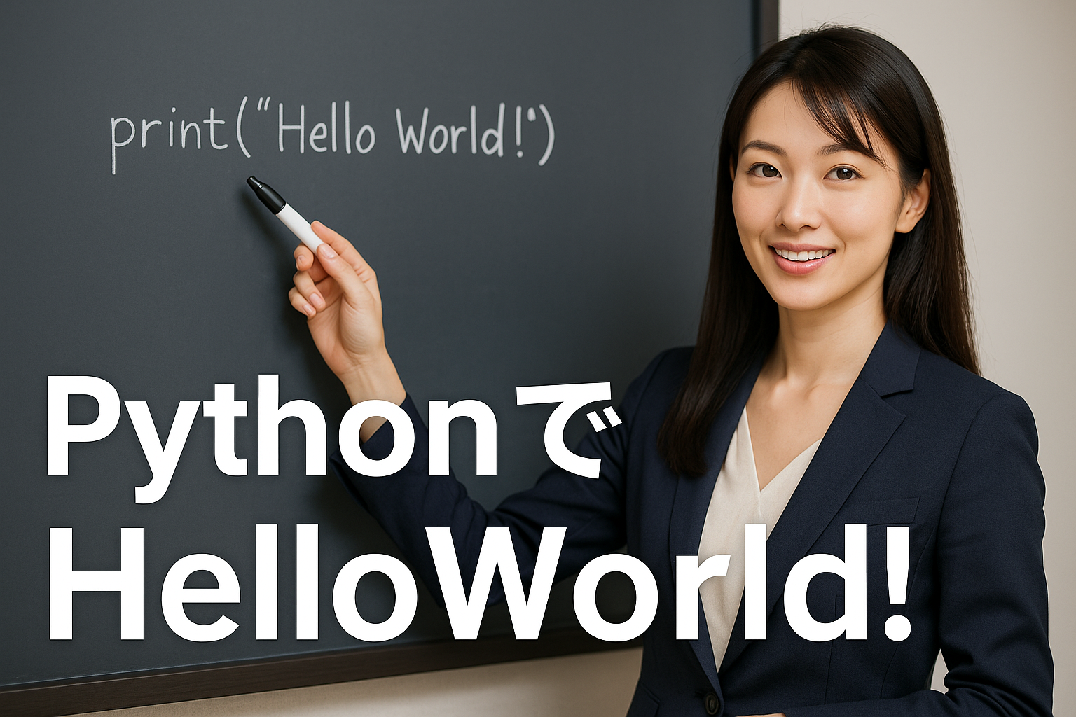Python初心者必見！「HelloWorld」を出力する方法