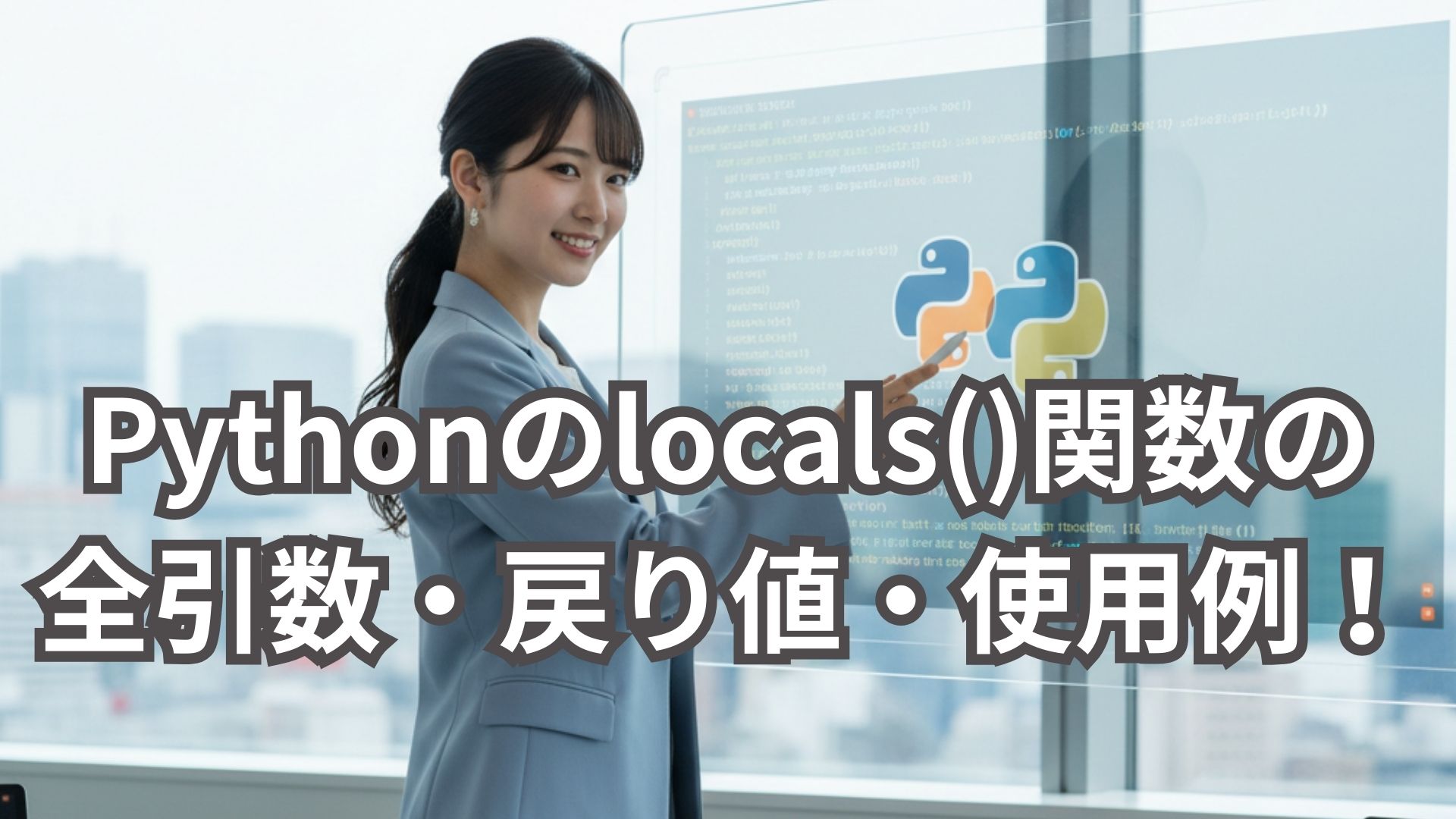 Pythonのlocals()関数の全引数・戻り値・使用例を解説！