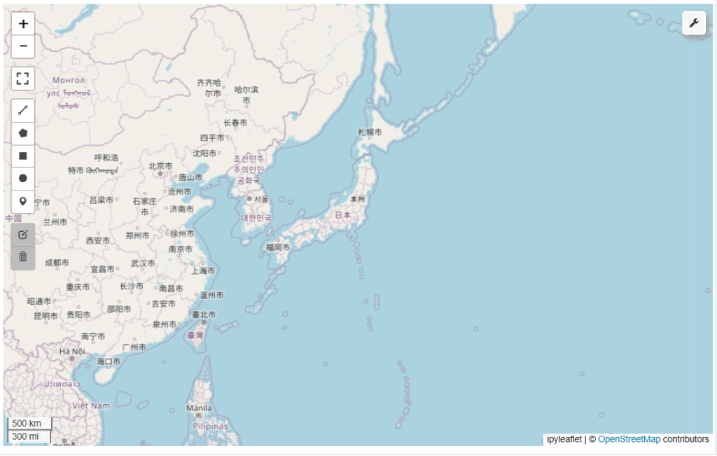 
インタラクティブに操作できる地図が作成されました