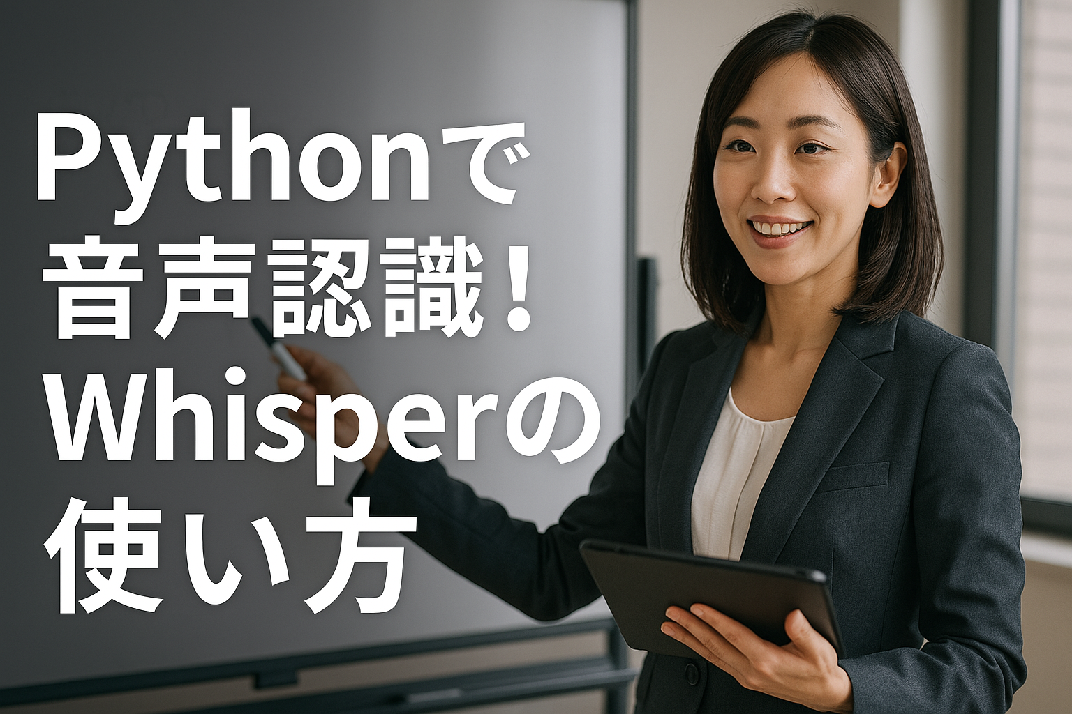 Pythonで音声認識！Whisperの使い方と文字起こし完全ガイド | ゴマフリーダムのPython教室