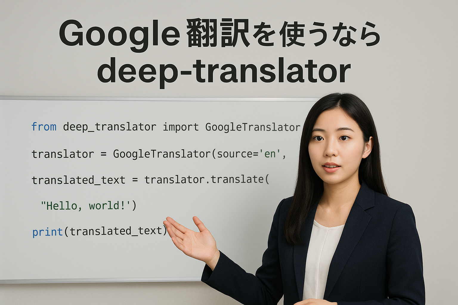 133言語対応！PythonでGoogle翻訳を使うなら『deep-translator』
